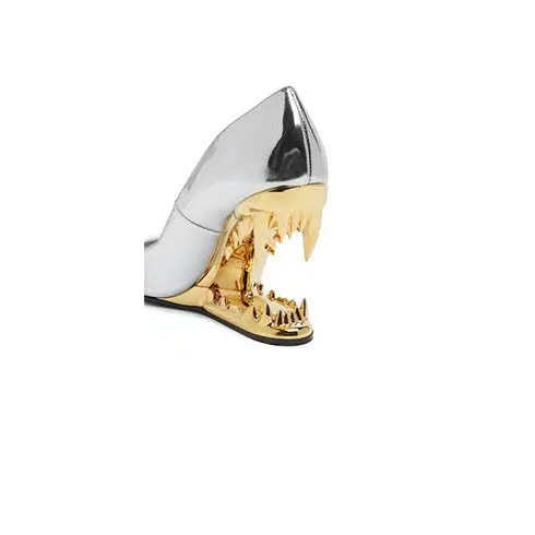 Baotou Metal-Toothed One-Step-In Fashion Statement Stylish Women's Shoes