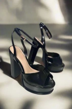 Black  Platform Heel