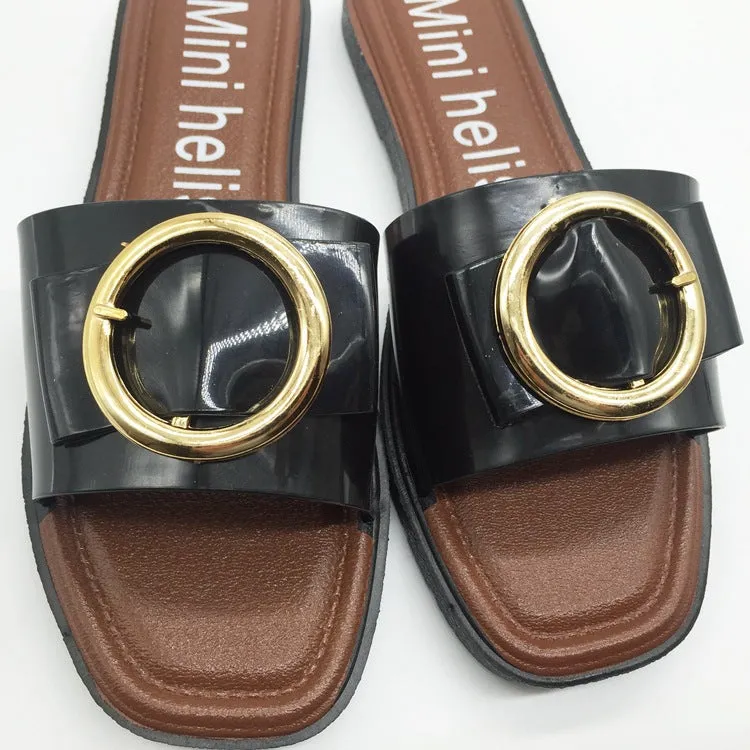 buckle flat bottom comfortable non-slip leisure