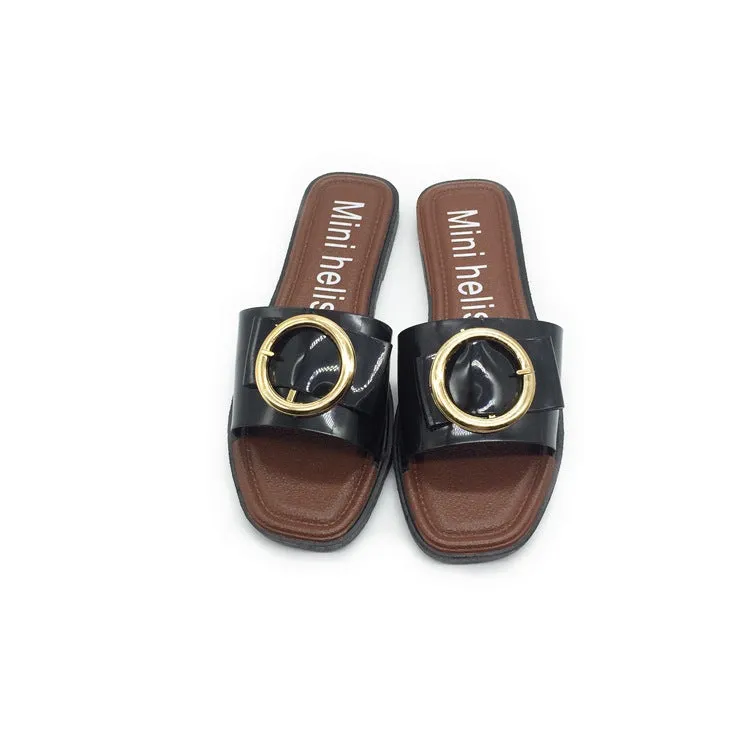 buckle flat bottom comfortable non-slip leisure