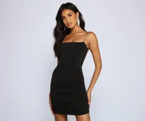 Captivating Chic Backless Mini Dress
