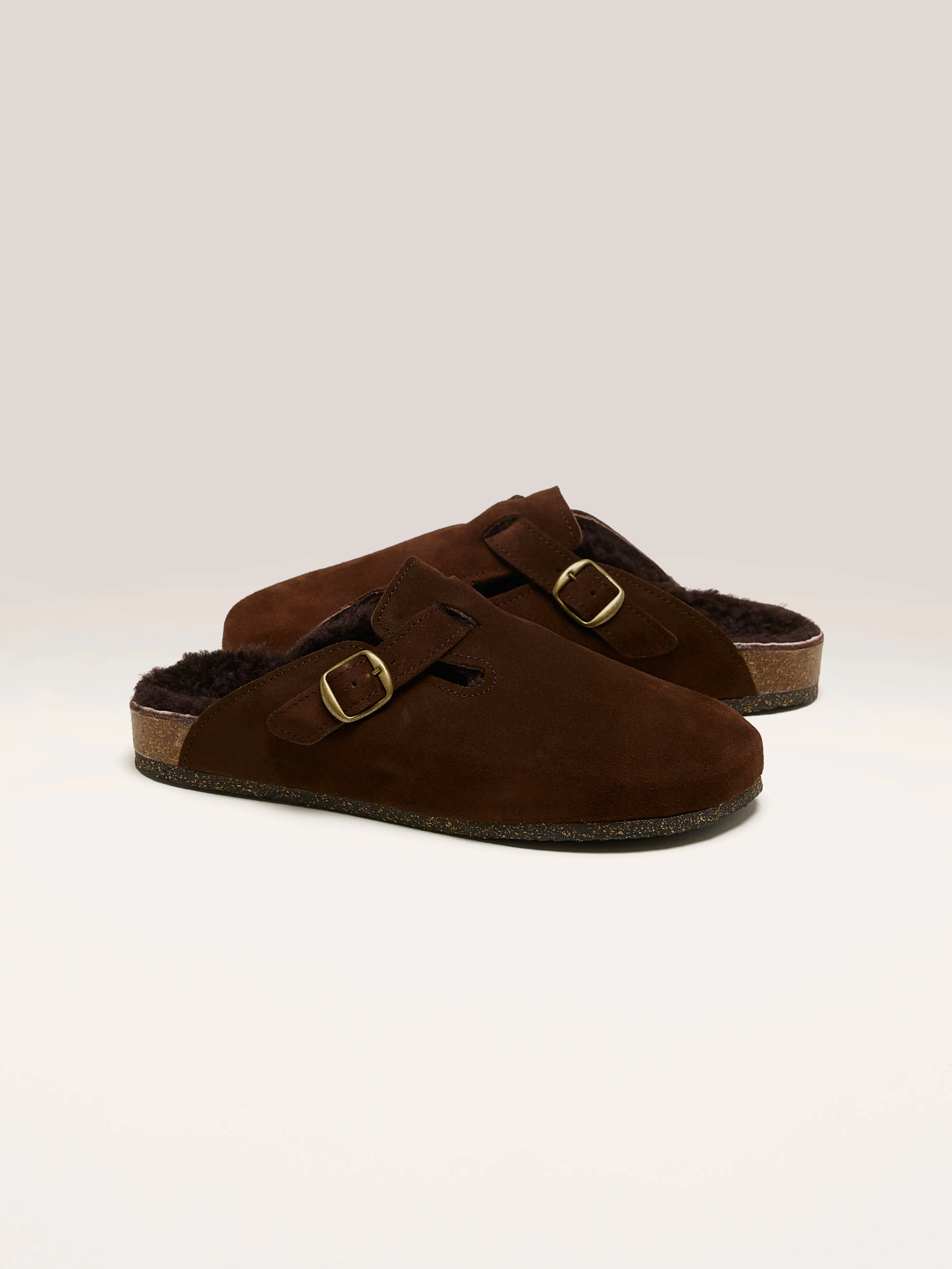 Choco Velour Clogs (242 / W / CHOCOLATE)