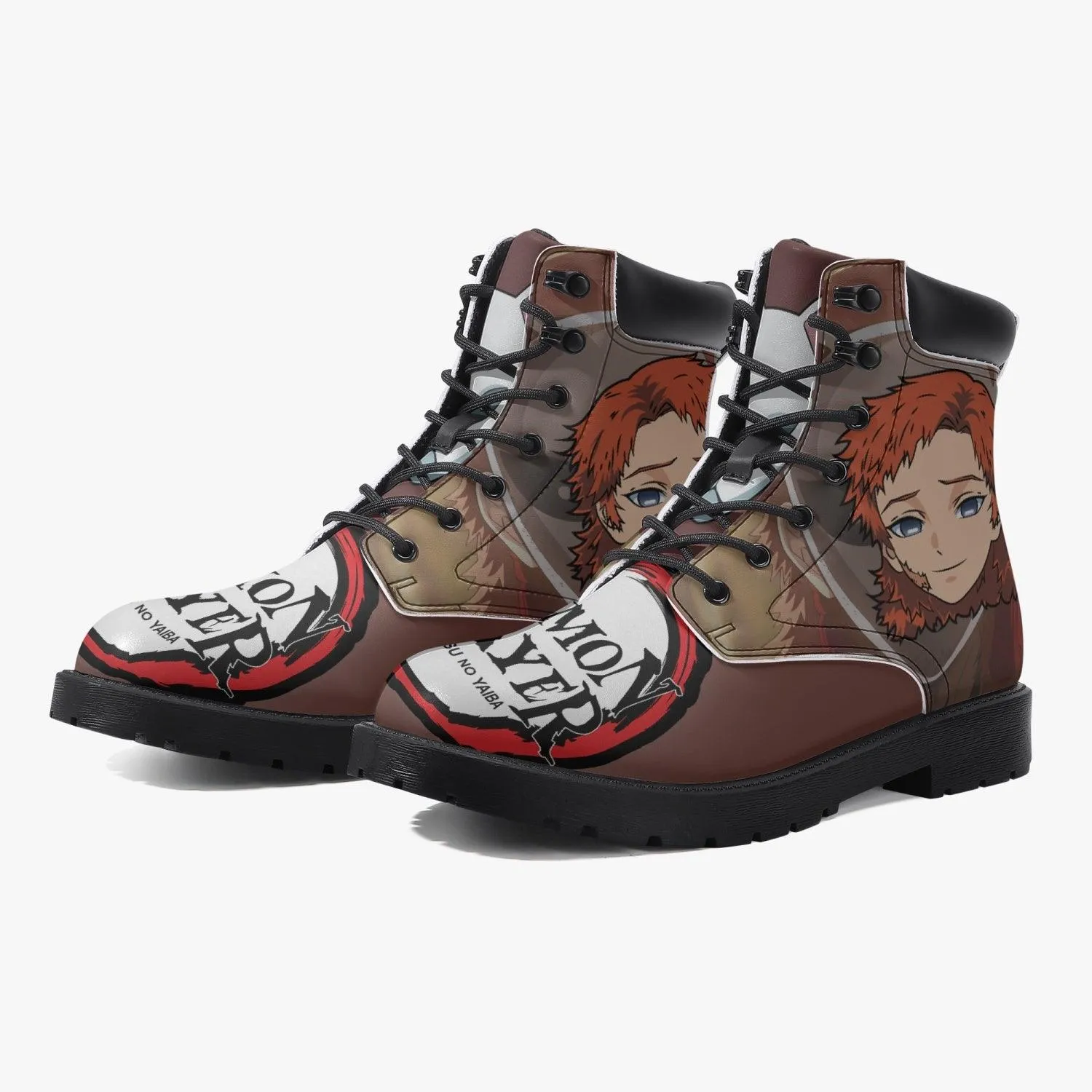 Demon Slayer Sabito Casual Leather Boots Anime Shoes