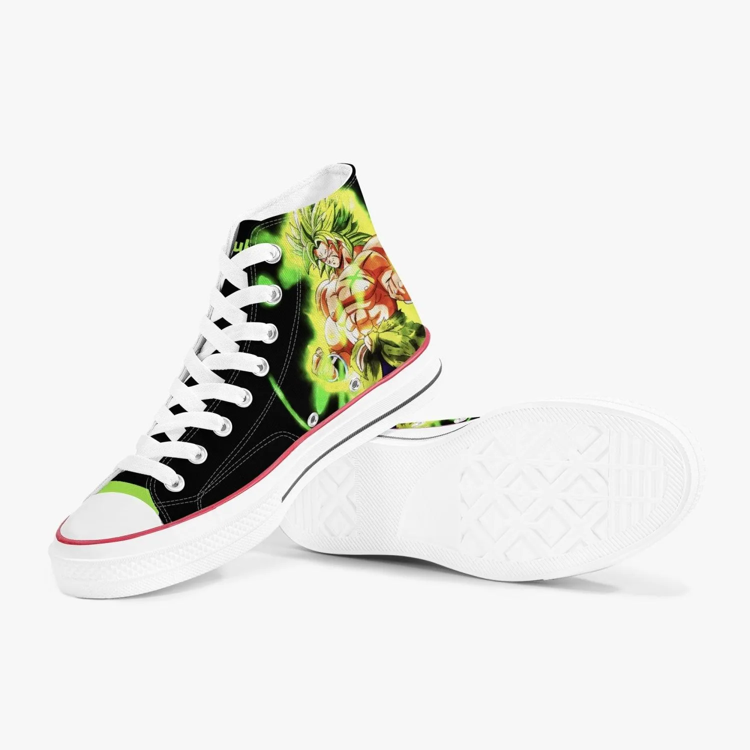 Dragonball Z Broly A-Star High White Anime Shoes