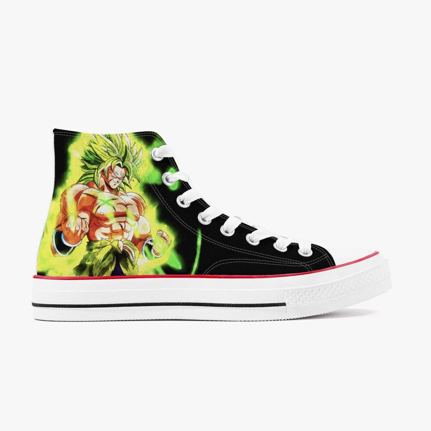 Dragonball Z Broly A-Star High White Anime Shoes