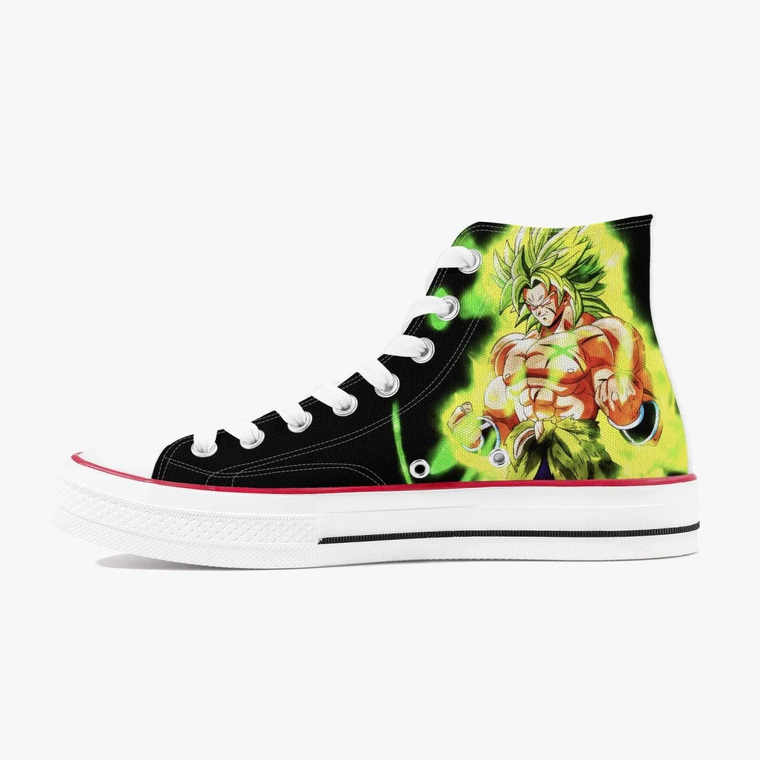Dragonball Z Broly A-Star High White Anime Shoes