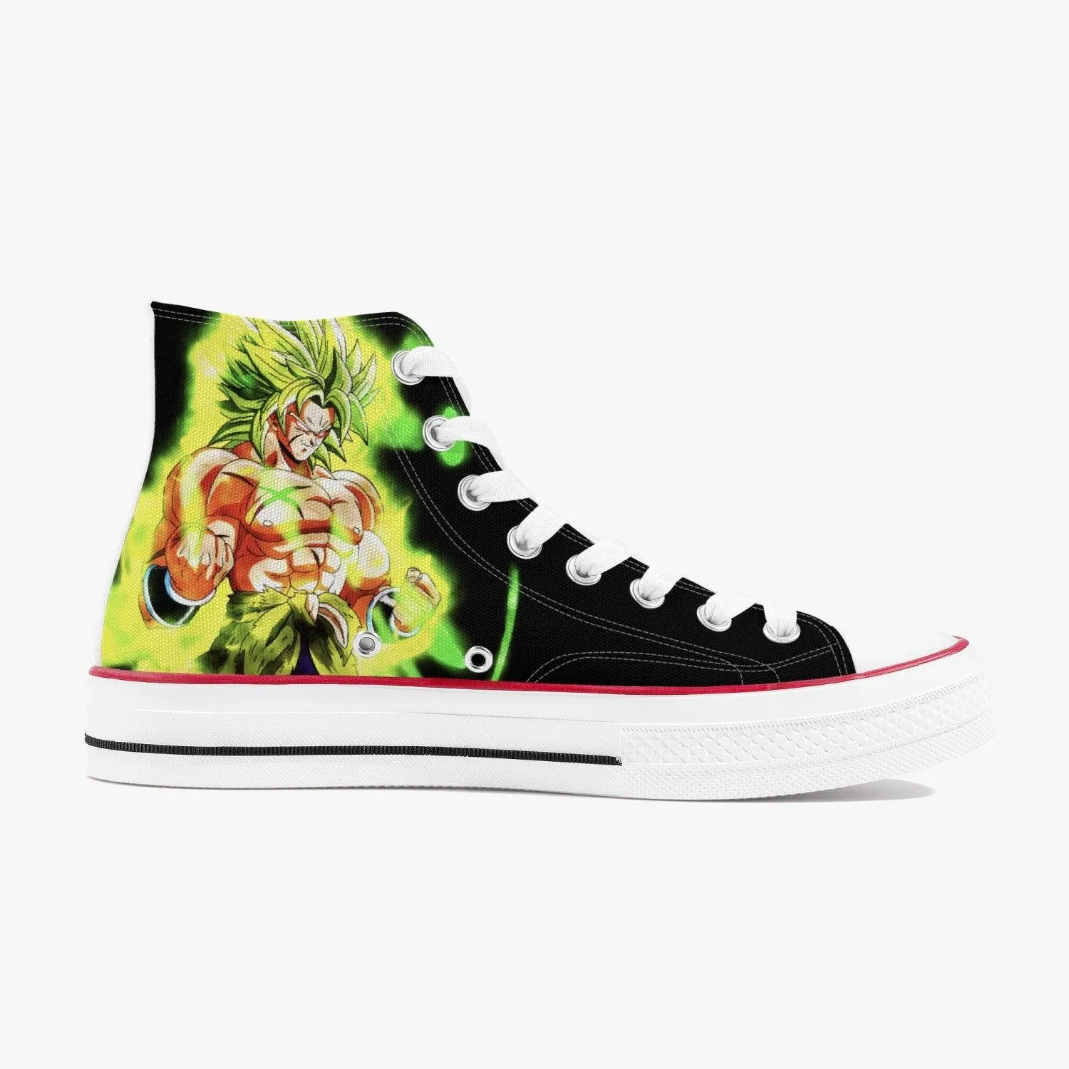 Dragonball Z Broly A-Star High White Anime Shoes