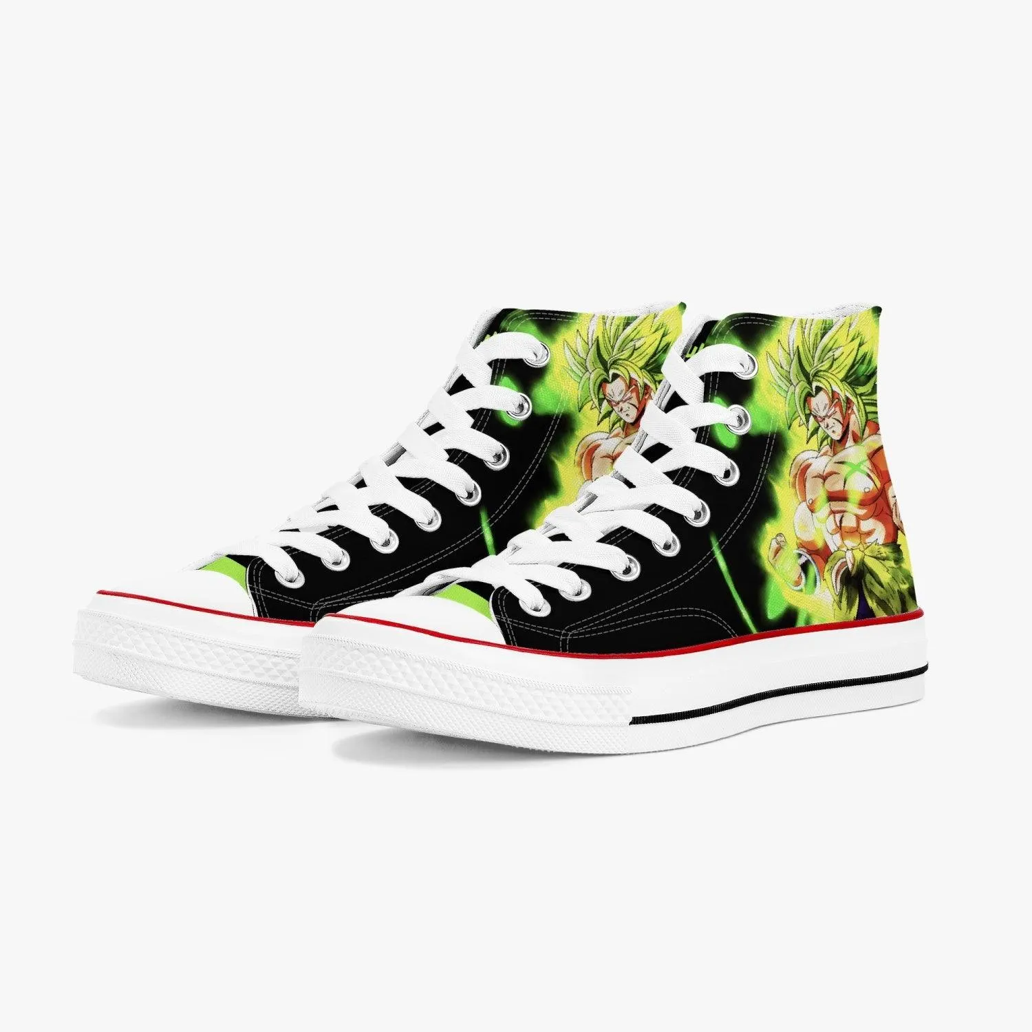 Dragonball Z Broly A-Star High White Anime Shoes