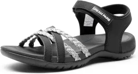 DREAM PAIRS Womens Sandals Light Weight Hiking Sandals for Women Comfortable Athletic Quick-Drying Walking Hiking Water Sandals