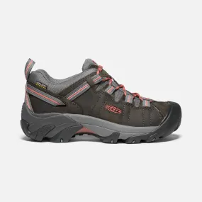 Keen Women's Targhee II Waterproof Shoes- Magnet/ Coral