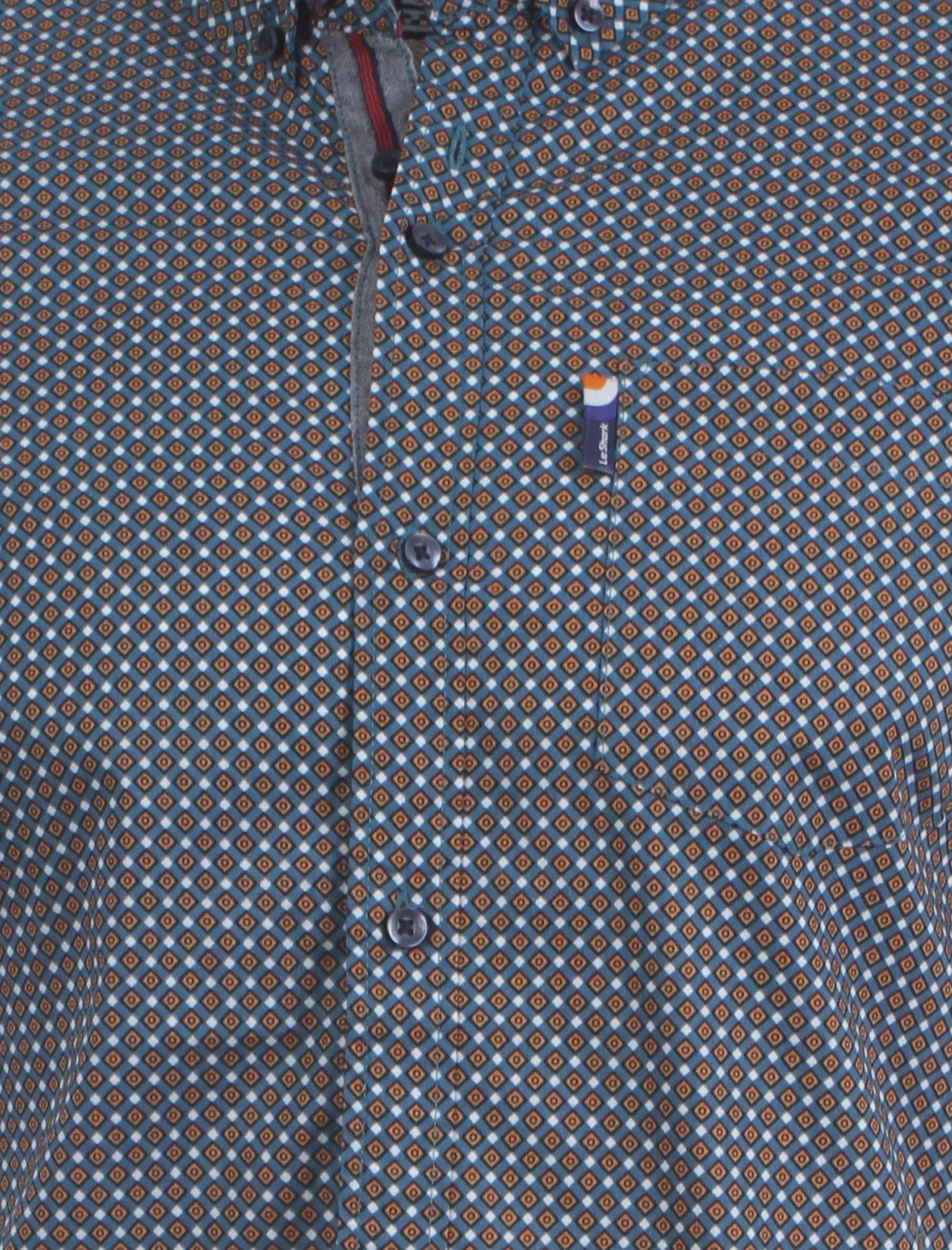 Le Shark Revival blue short sleeved shirt