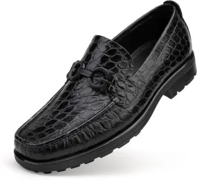 Mens Luxury Leather Penny Loafer, Fashion Comfort Dress Shoes Classical Handmade Slip on Loafer Shoes for Men