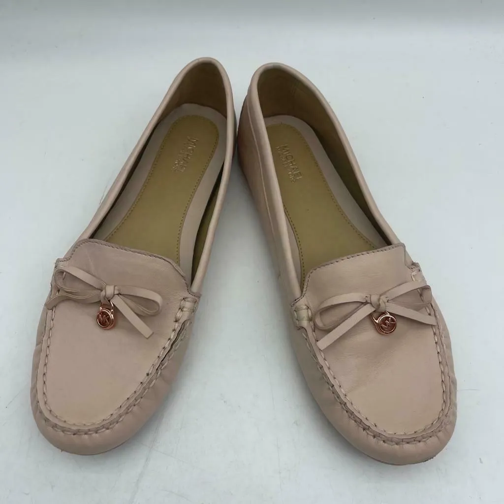 Michael Kors Flat Shoes Mini MK Logo Soft Pink Size 8.5M