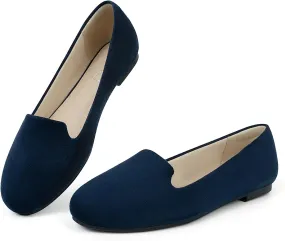 MUSSHOE Flats Shoes Women Slip on Round Toe Women's Flats Ballet Flats Shoes Loafers
