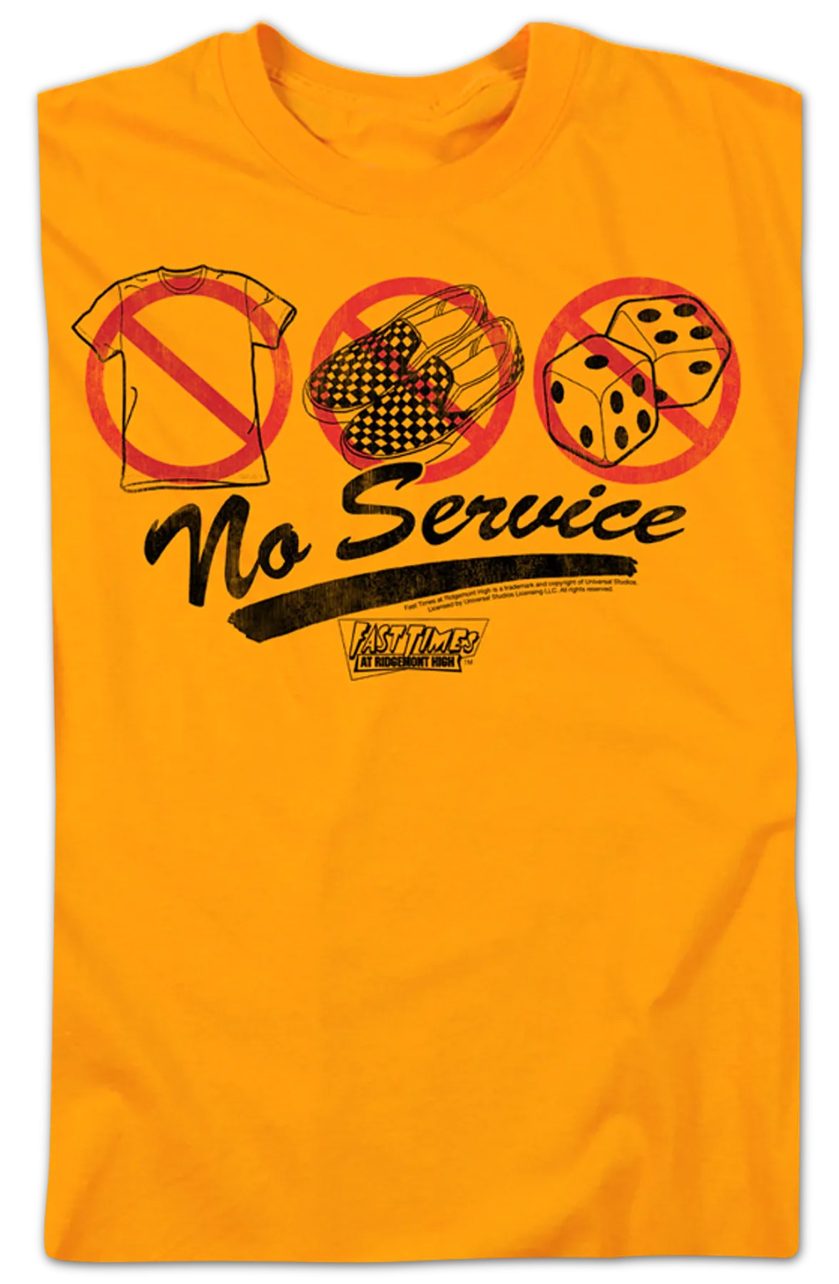 No Service Fast Times At Ridgemont High T-Shirt