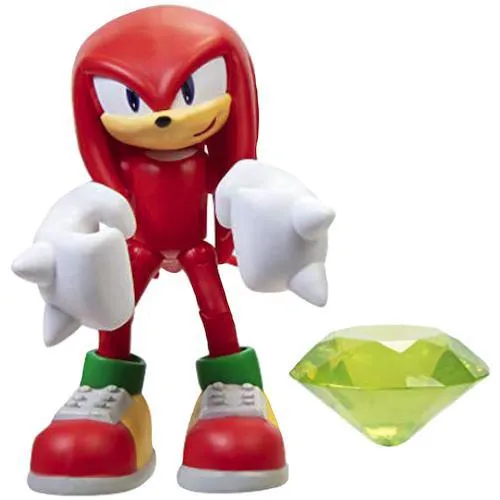 Sonic the Hedgehog Knuckles with Chaos Emerald Action Figure 2.5"