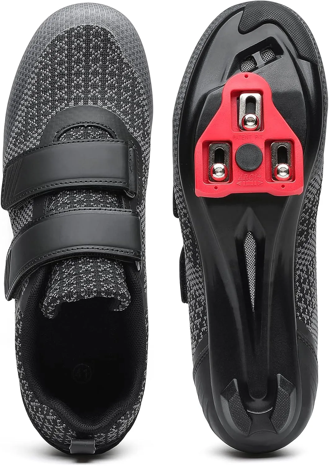 Unisex Road Bike Cycling Shoes Compatible with Peloton Shimano SPD Bike Riding Shoes for Men Women, 3 Straps, Pre-Installed Delta Cleats for Indoor Outdoor Cycling Biking