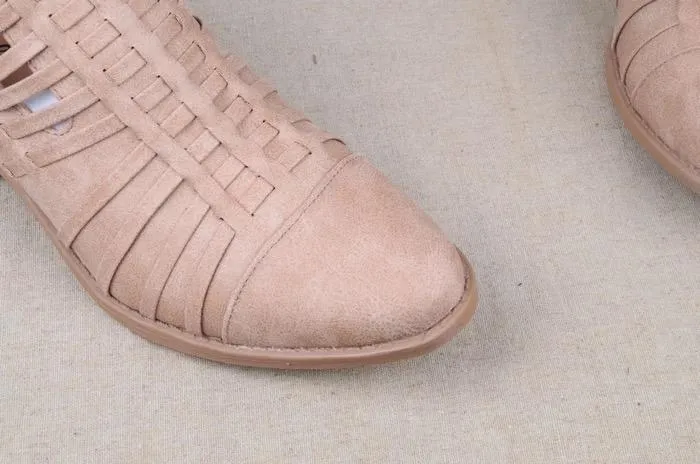 Vintage Solid Color Chunky heels Shoes
