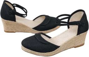 Women's Arch Support Orthopedic Sandals Lightweight Comfortable Wedge Casual Athletic Shoes for Walking Hiking