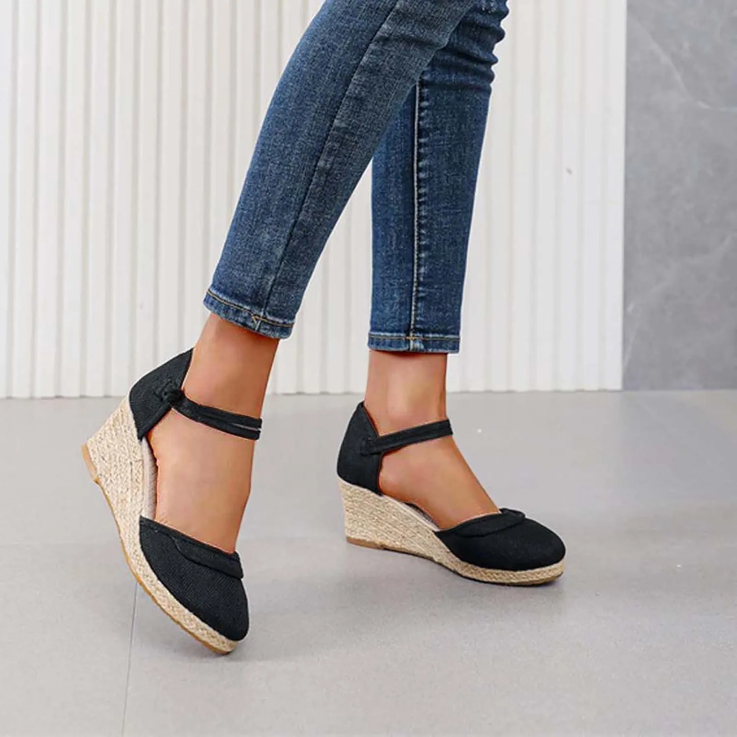 Women's Arch Support Orthopedic Sandals Lightweight Comfortable Wedge Casual Athletic Shoes for Walking Hiking