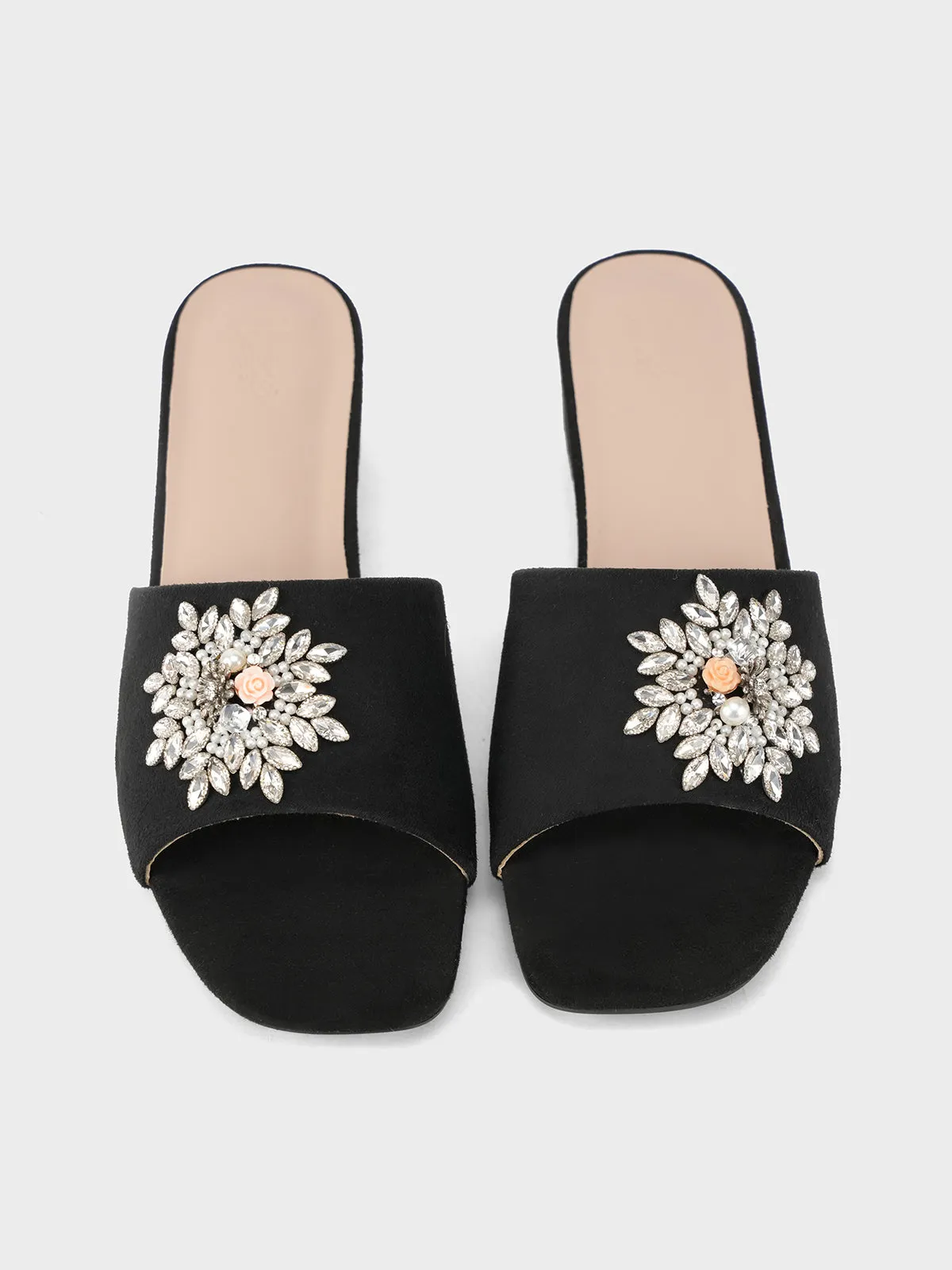 Women's "UMBRIEL" Decorated Slip On Sandals